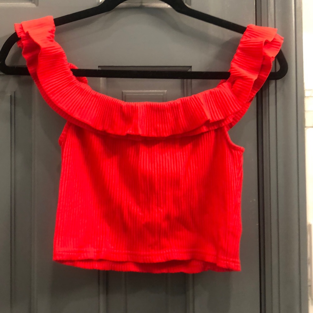 OFF SHOULDER CROP TOP // BRAND NEW, NEVER WORN